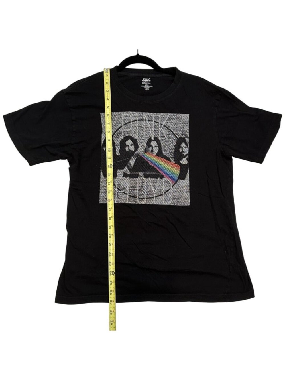 Pink Floyd T-shirt Classic Rock Dark Side of Moon Stitched Graphic Black Large - Picture 5 of 10